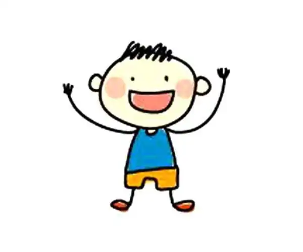 幼儿简笔画画人物彩色