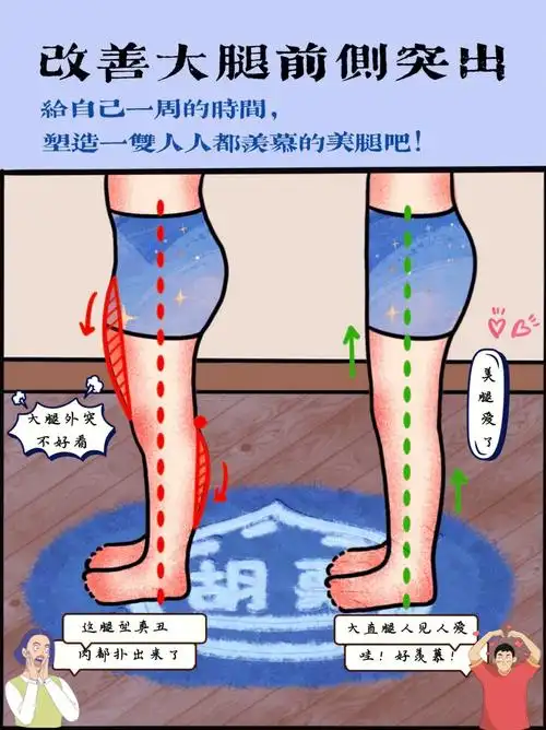 大腿前侧突出这七个动作甩掉大粗腿