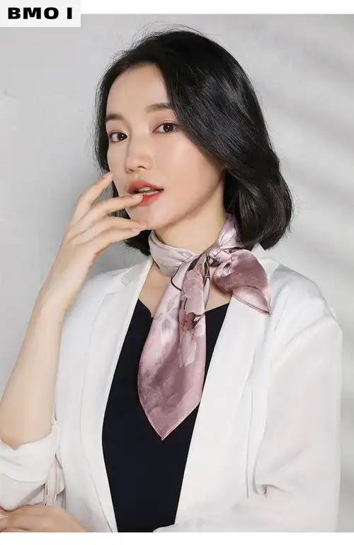 夏天重磅母亲节丝巾小方巾女真丝夏季薄款桑蚕丝短围脖礼妈妈中国风