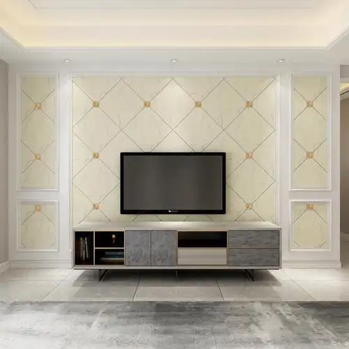 客厅电视背景墙现代简约壁纸3d立体浮雕无纺布卧室影视墙壁纸大气