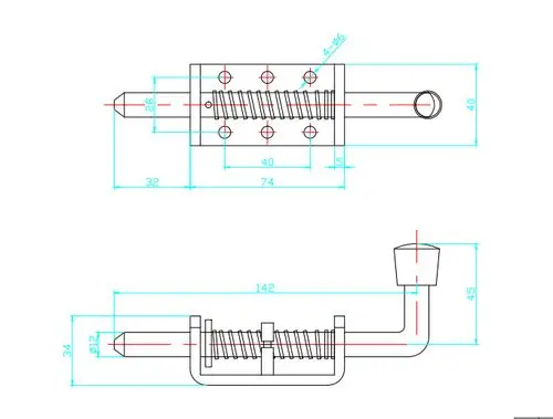 厂价直销北京不锈钢拴马车拖车固定销t形销一字销卸销弹簧插销