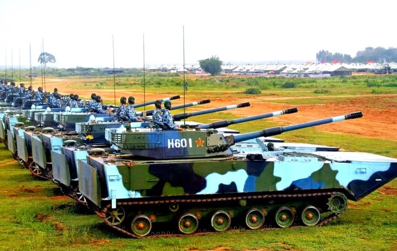 原创我军升级两栖战车采用全新系统装置整体作战性能高超