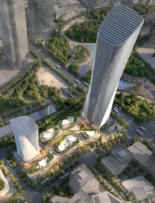 27万平方米,项目建成后将成为济南地标建筑.