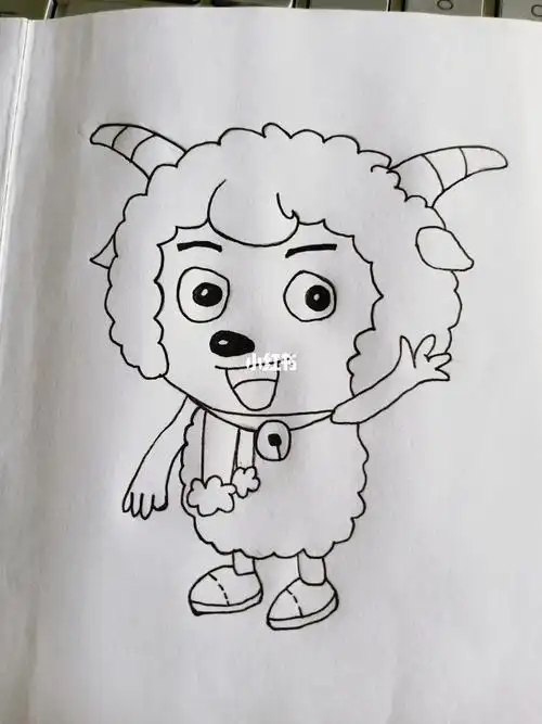 喜羊羊简笔画简单 喜羊羊简笔画