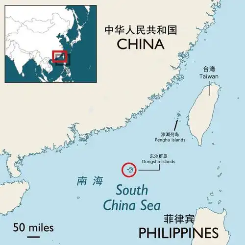 东沙群岛地理位置