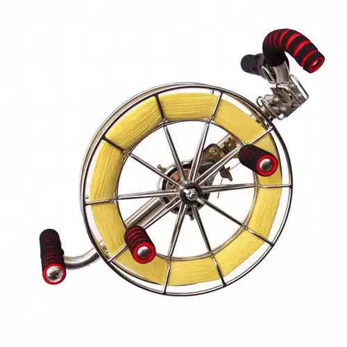 海钓轮风筝线轮不锈钢背带轮高档大型放飞线轮带刹车轮渔具海钓轮a716