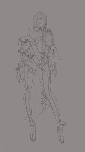 人物角色线稿(临摹)|插画|游戏原画|冰冰eve - 临摹作品 - 站酷