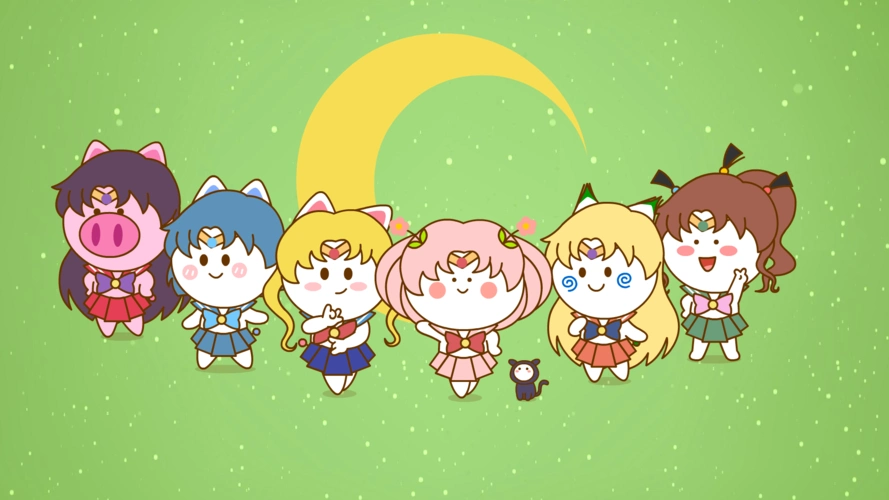 二花 桃小仙 微信表情 卡通动漫 头像壁纸~美少女战士