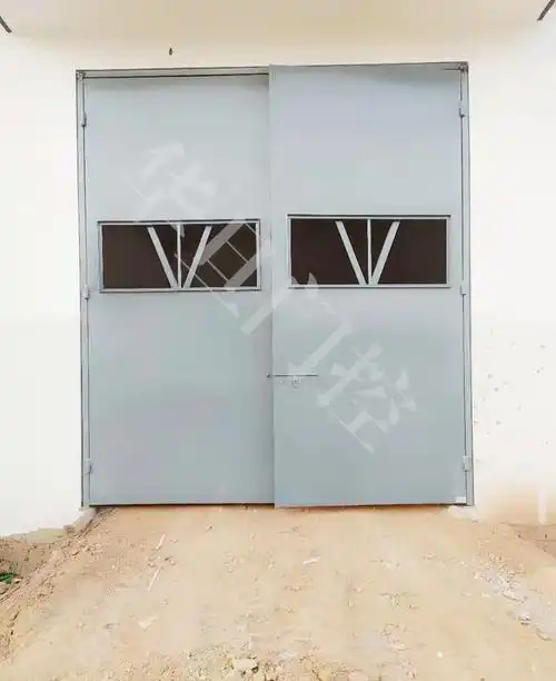 安徽华旦02j6111平开钢大门钢木大门厂家报价