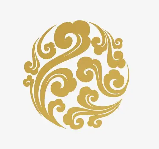 祥云金色吉祥装饰