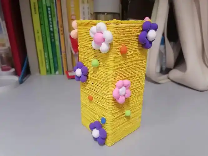 手工纸绳装饰作品