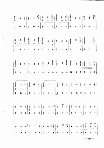 手风琴简易记谱法演奏教程 181 240 简谱