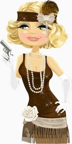 手绘美女特工图片免费下载_卡通手绘_万素网