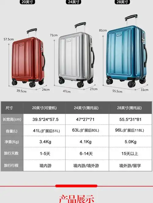 antler/安特丽行李箱万向轮20寸旅行拉杆箱 中性款式 聚碳酸酯 蓝色