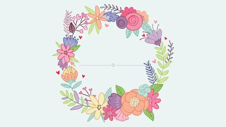 水彩花卉小清新插画-简约总结年终创业商业创意ppt