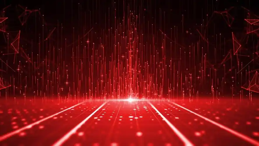 4k红色科技背景红色科技视频背景