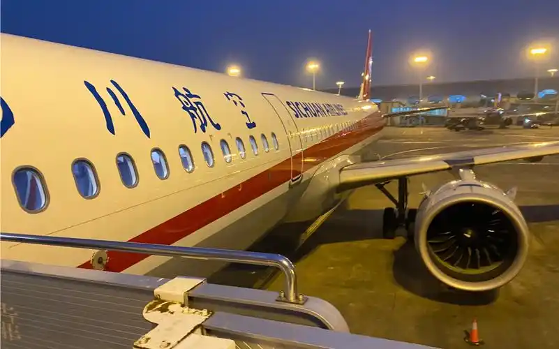 四川航空·空客a321neo落地合肥新桥机场15l跑道 | 高新区方向进近,飞