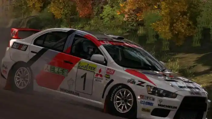 三菱拉力赛车流畅华丽流畅的线条设计推荐给你