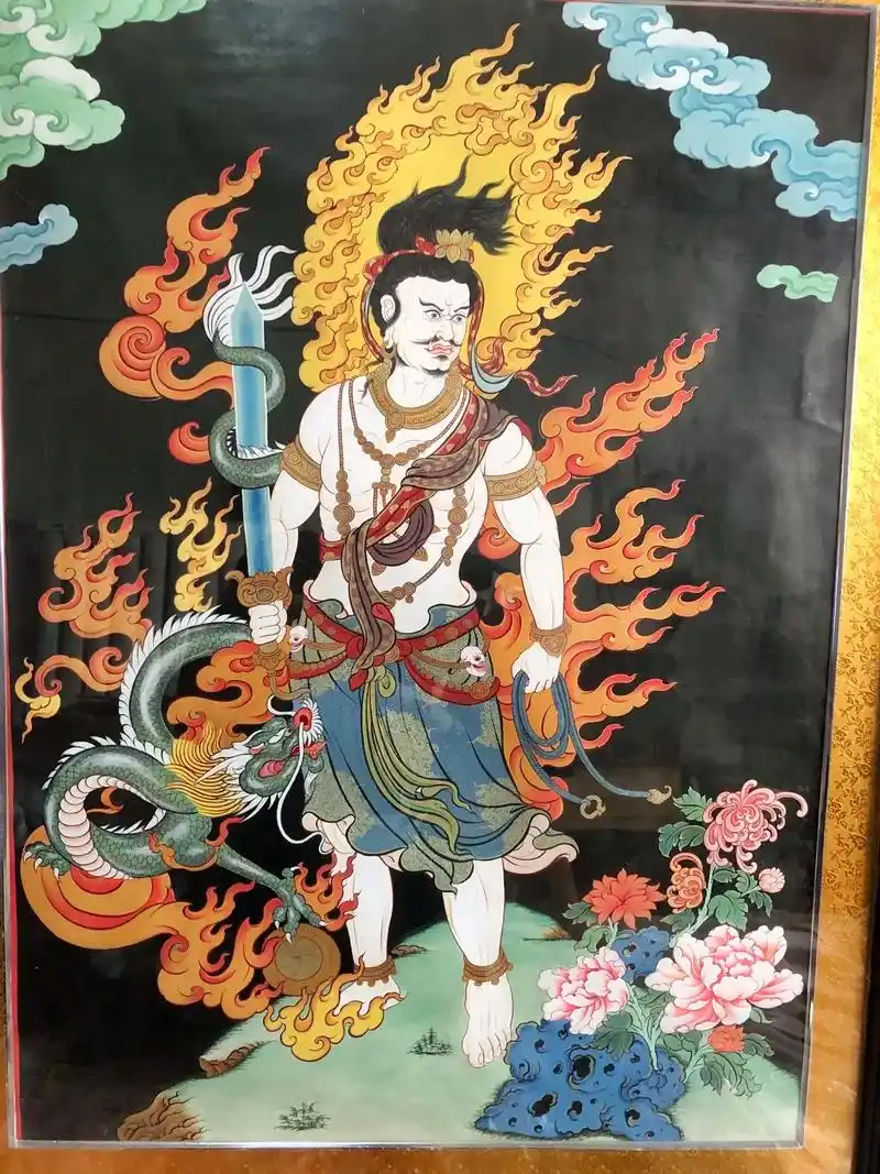 不动明王.#唐卡 #愿世间无灾无难无病苦 #愿所求皆所愿05 - 抖音