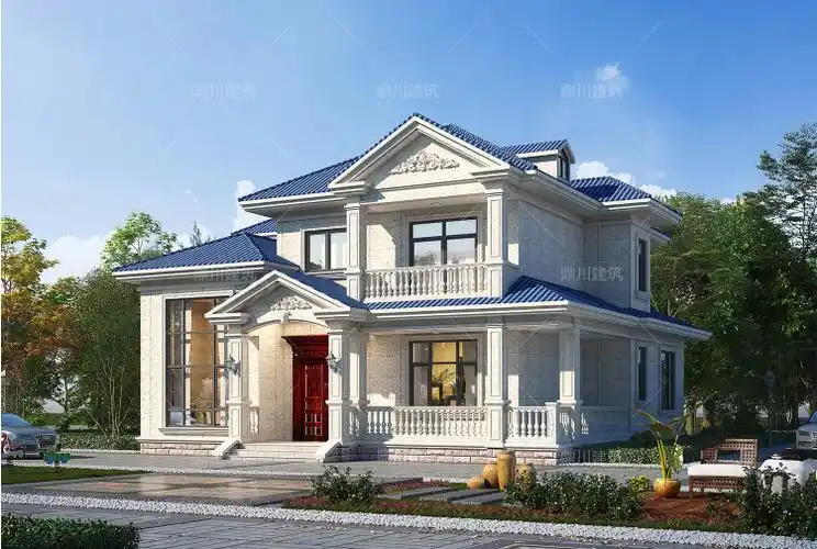 2*13.2米,两层欧式自建别墅全套设计图纸 - 住宅在线