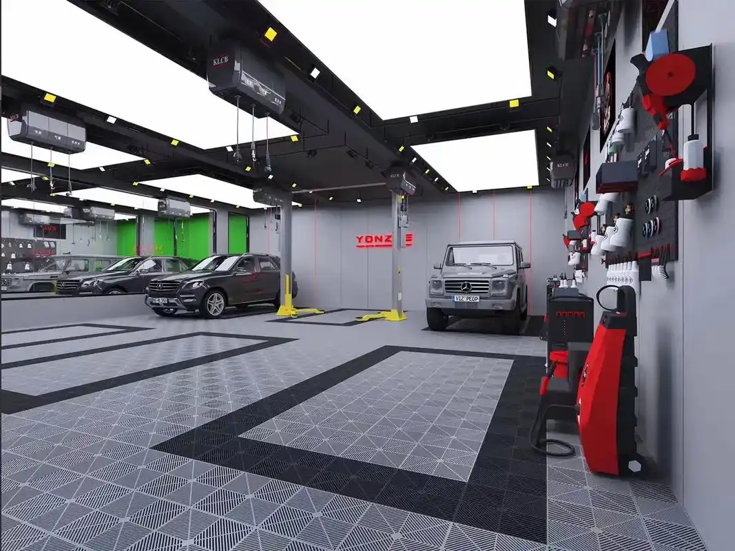 热门作品 #汽车美容店设计 #汽车美容店装修效果图 #汽修 - 抖音