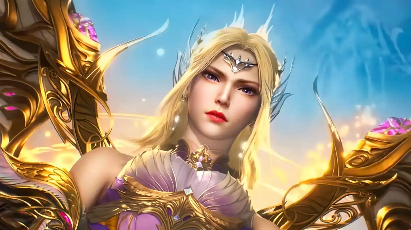 天使神千仞雪登场,成神的她身材更胜往昔,给人们一种肃然起敬的感觉