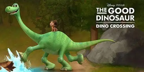 陪儿子在电脑旁看了一部动画片《the good dinosaur》,中文译名《恐龙