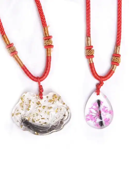 胎毛生肖吊坠婴儿头发纪念品母乳diy项链保存胎毛挂坠