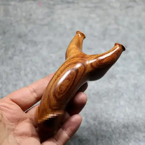 户外弹弓沙漠铁豹头雕刻木头扁皮龙头玩具飞虎实木造型飞虎叉包邮