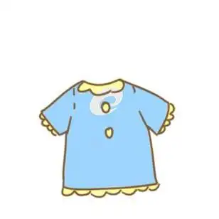 可爱衣服简笔画卡通