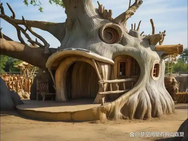 假山#水泥直塑一般会用在人造假山的制作,瀑布假山的施工设计,护坡的