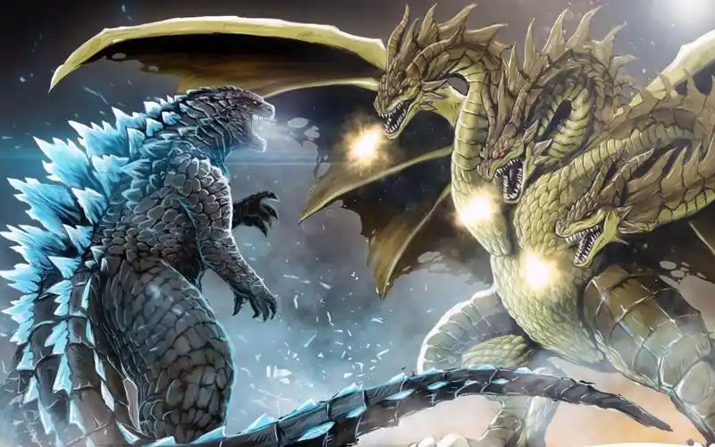 哥斯拉2怪兽之王预告片2王者基多拉摩斯拉清晰亮相