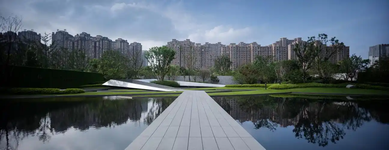潮汐间的天空之镜——绿城 南通诚园 示范区 景观设计 /  zsd卓时设计