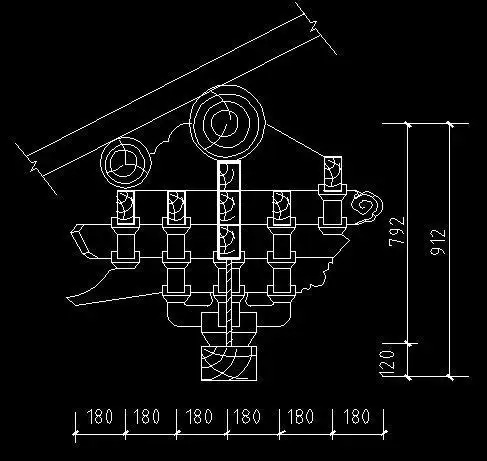 古建筑角科斗拱详图