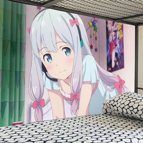 和泉纱雾自粘海报墙贴纸学生宿舍二次元动漫周边房间床头装饰壁纸