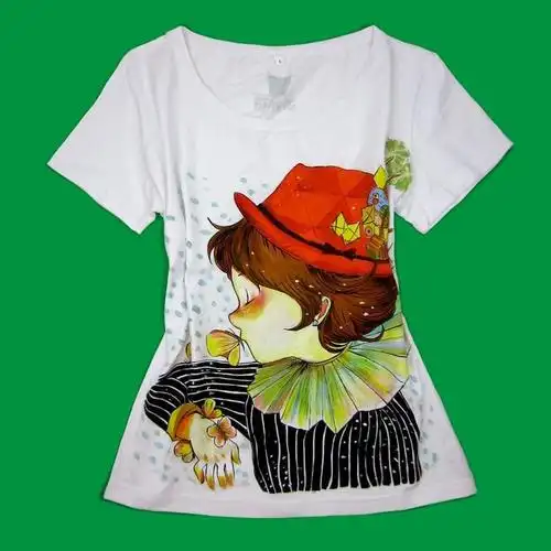 六一diy手绘创意展—五六年级t恤画参考