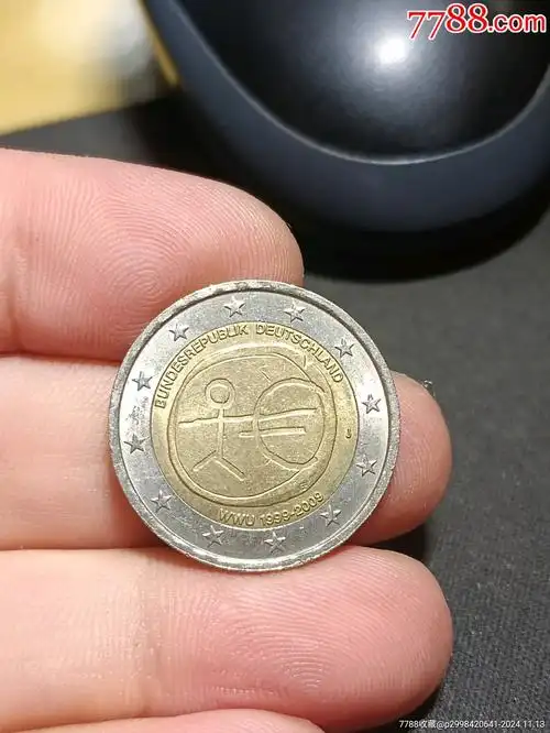 德国2009年"欧元正式启动10周年纪念币
