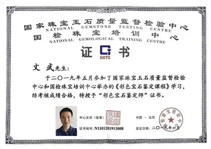 文诚珠宝创始人文武先生——ngtc国检宝石学家