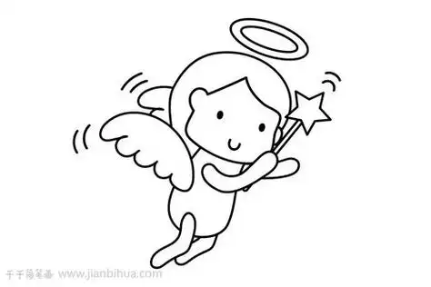 天使的简笔画 天使的简笔画怎么画 | 多想派