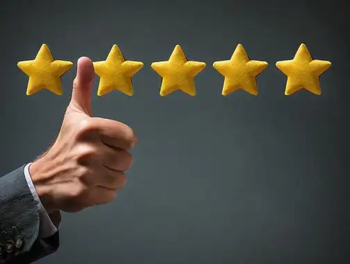 竖起大拇指点赞好评星级