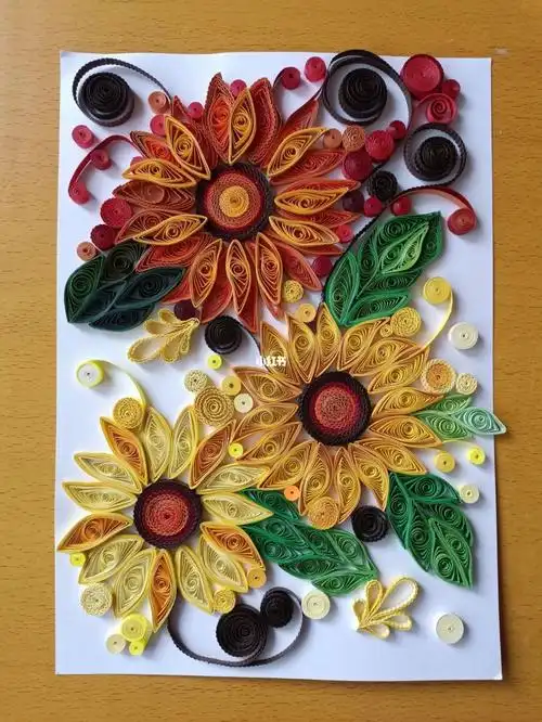 学前教育衍纸作品 向日葵~ 向阳而生