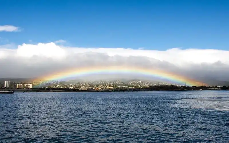 唯美绚丽的彩虹风景图片桌面壁纸