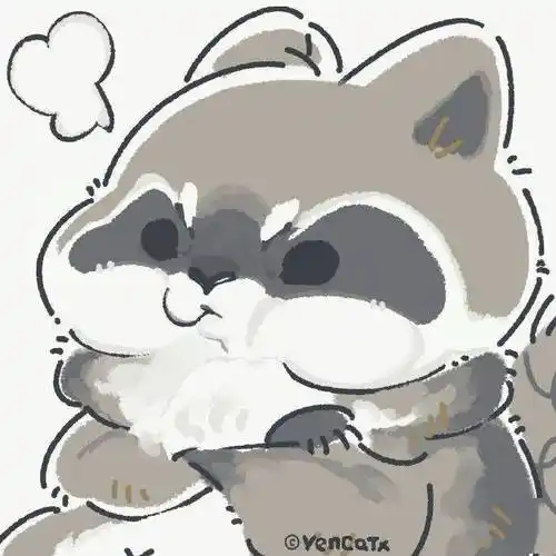 可爱卡通小浣熊头像