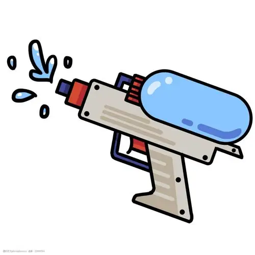 喷水的水枪 水枪容器 创意水枪 立体水枪 精美水枪 卡通水枪