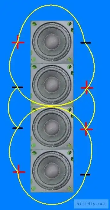 四个喇叭串并联的接法