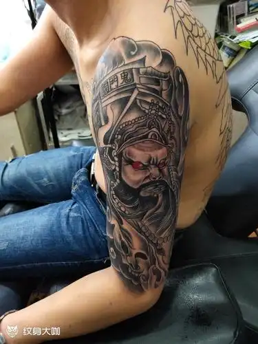 阎罗王_纹身图案手稿图片_银的纹身作品集