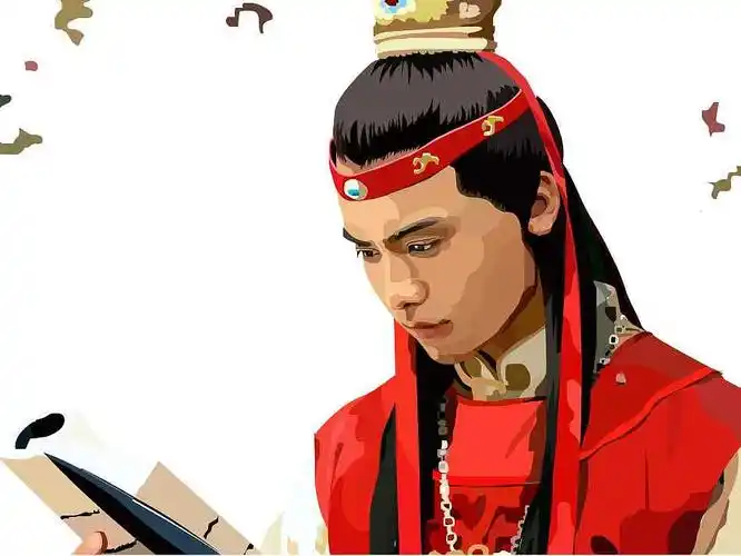 原创写实矢量图 flash鼠标绘制马天宇饰贾宝玉