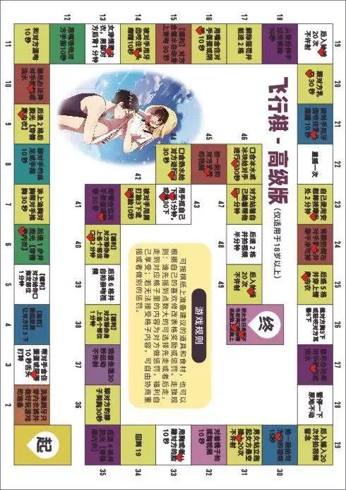 情侣飞行棋刺激情趣游戏双人情侣版恋爱互动玩具情侣间sm超污高级版