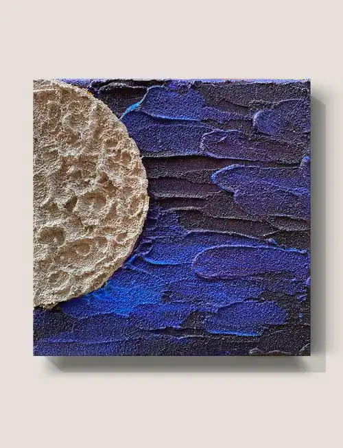 肌理画材料日月/石英砂丙烯肌理数字油画diy材料填充水油彩手工绘画画