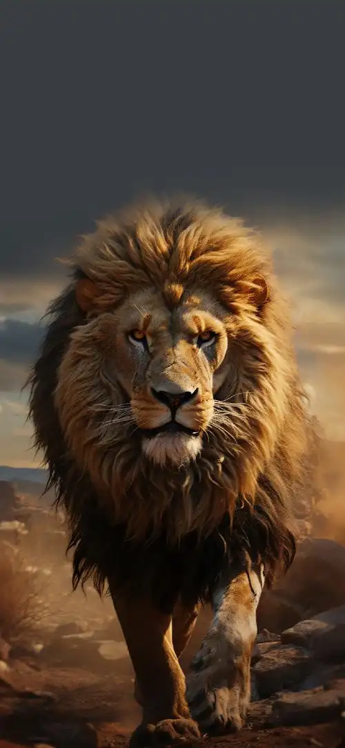 苹果壁纸分享#苹果iphone手机壁纸-狮子#景深壁纸